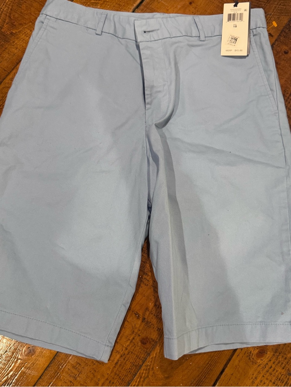 Ralph Lauren Pale Blue Cotton Chino Shorts